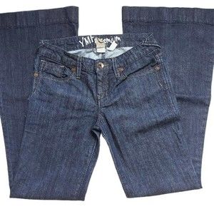 YMI Premium Dark Wash Flare Wide Leg Jeans Size 5